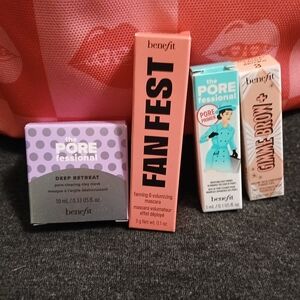 Benefit Set With Zipper Bag